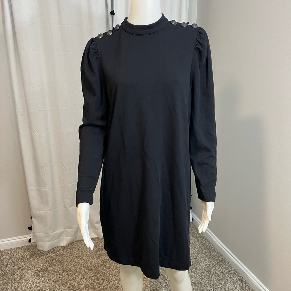 LOFT Black Long Sleeve Dress